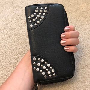 Black Studded Clutch